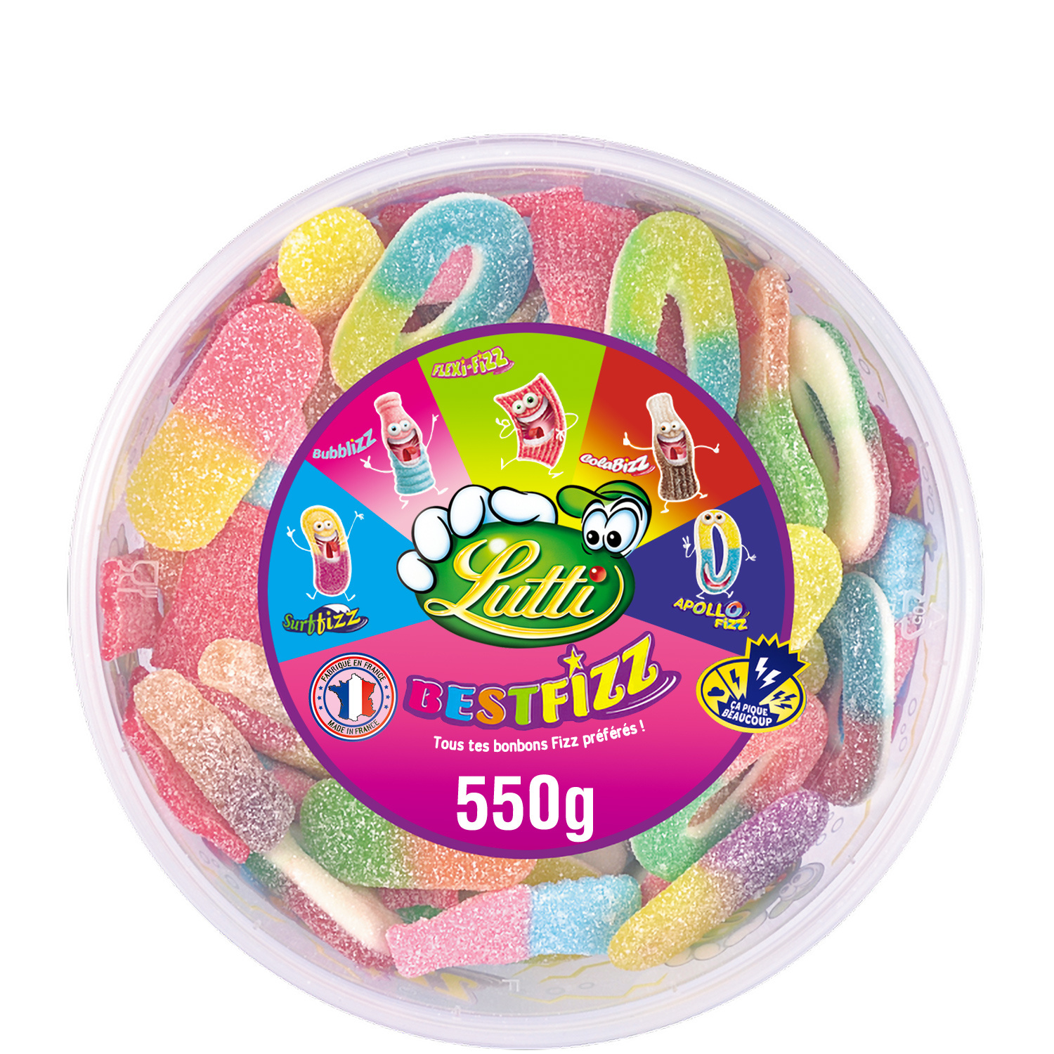Lutti best fizz bonbons 