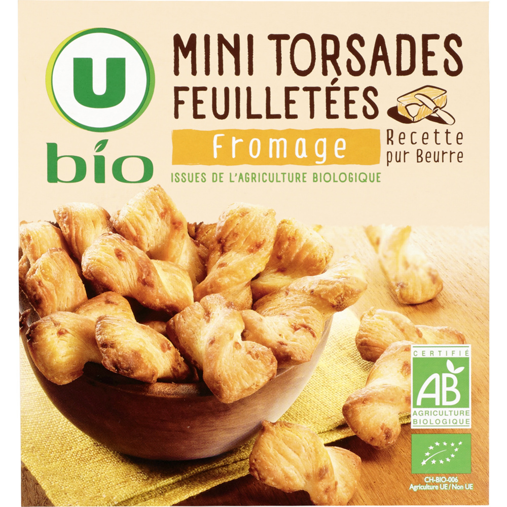 Organic mini cheese twists U