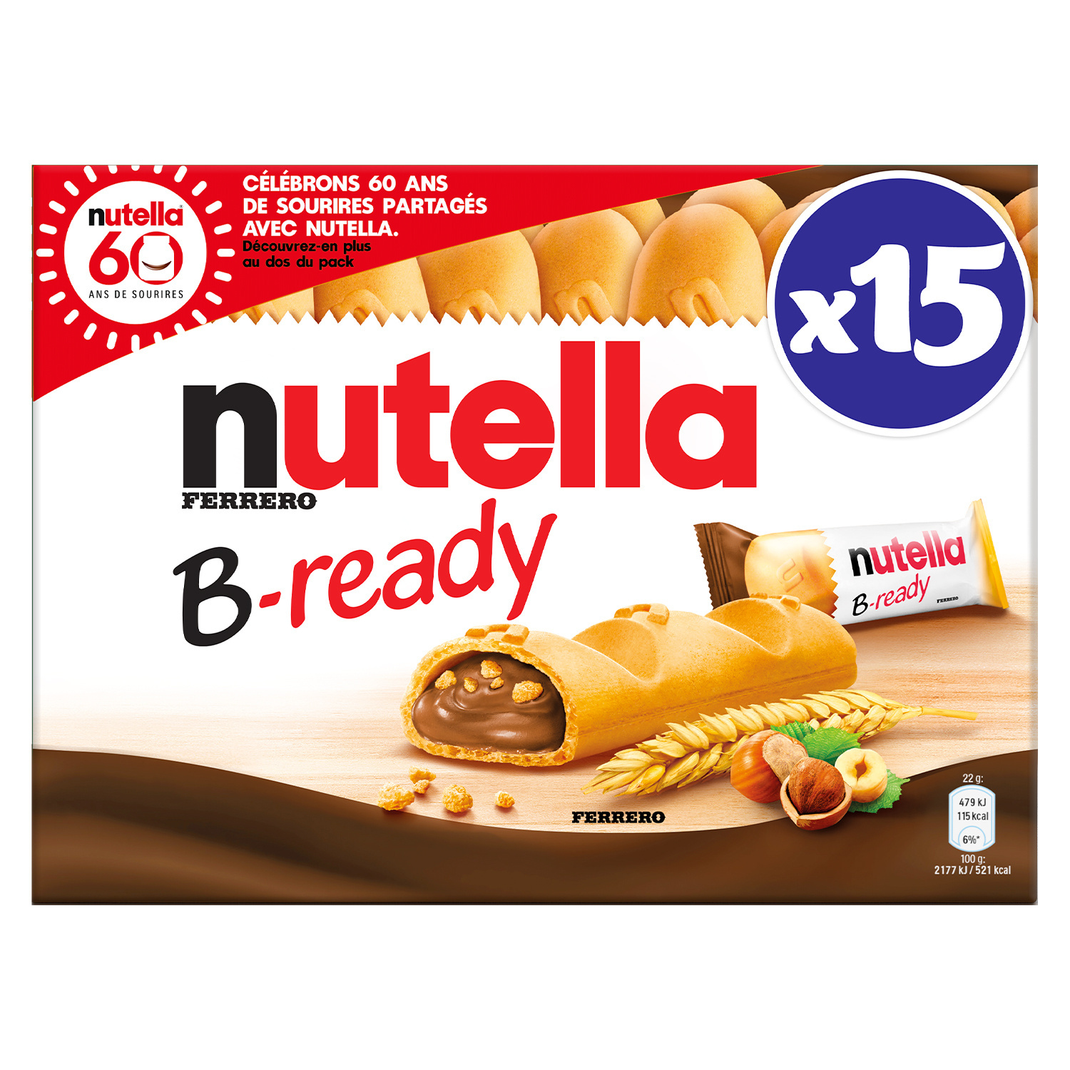 Nutella B-ready gaufrettes fourrées