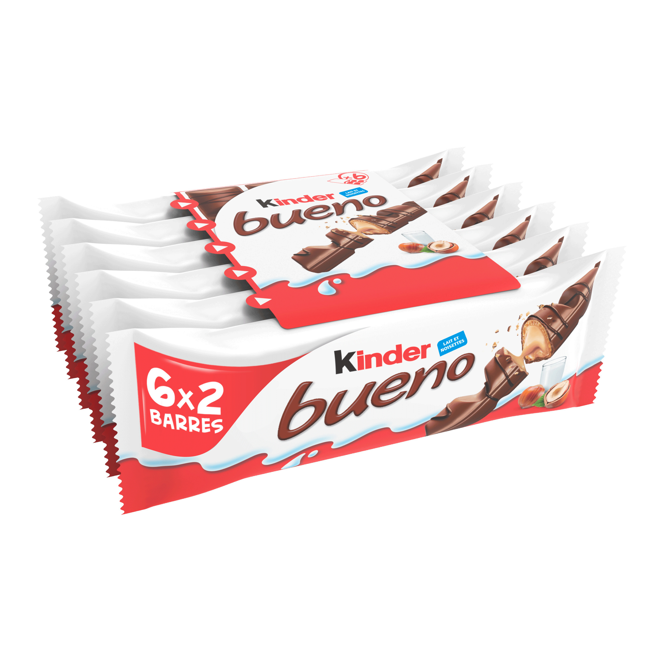 Barre Chocolatée Kinder Bueno Chocolat au Lait x6 