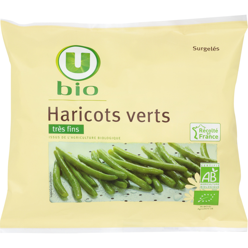 Very fine organic green beans U