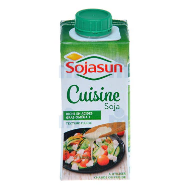 Light & fluid soy vegetable cream