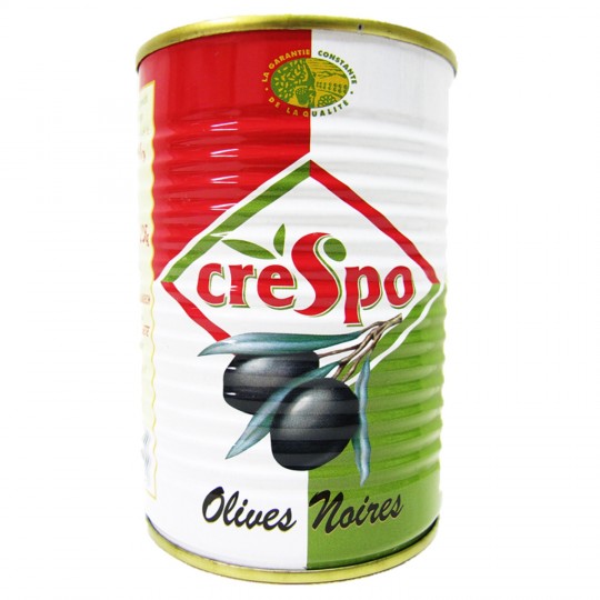 Crespo Olives Noires Entières Boite 225 g 