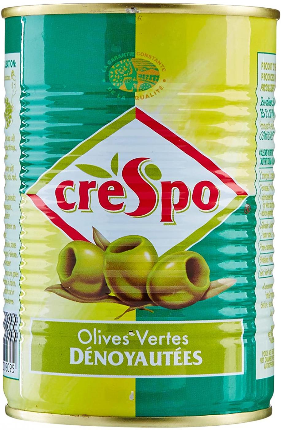Crespo Olives Vertes Dénoyautées Boite 170 g 