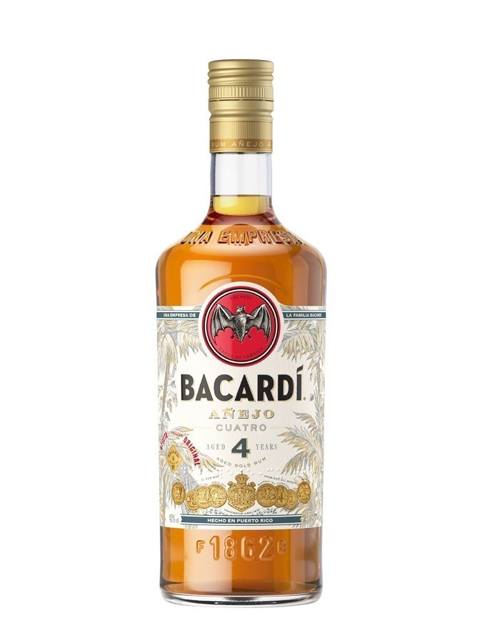 Bacardi anejo cuatro (4 ans) litre