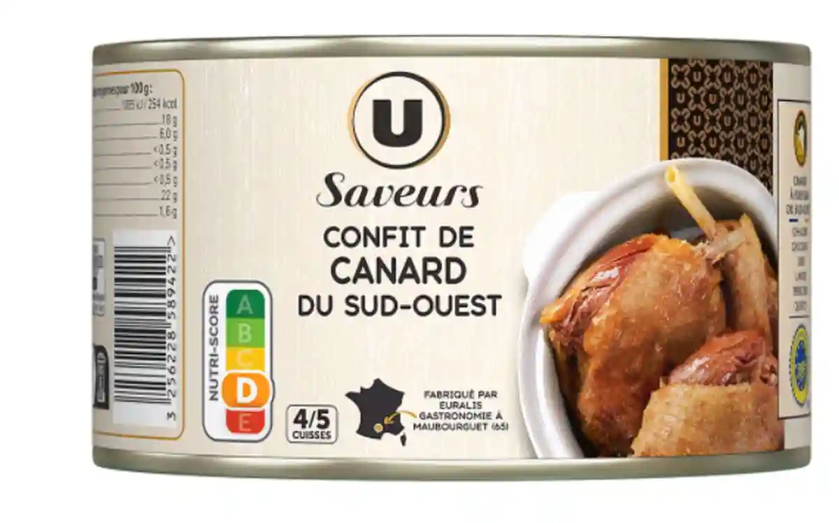 Confit de canard du sud-ouest U