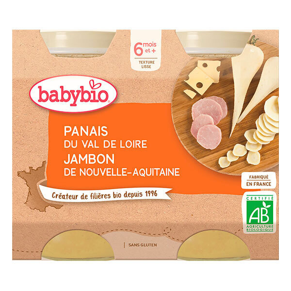 Babybio Pot Parsnip Gruyere Ham - From 6 Months