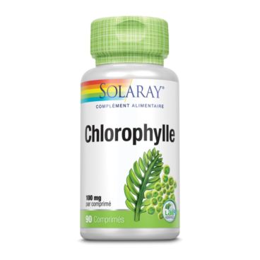 Chlorophylle 100mg 90 unités - confort digestif/détox - Solaray