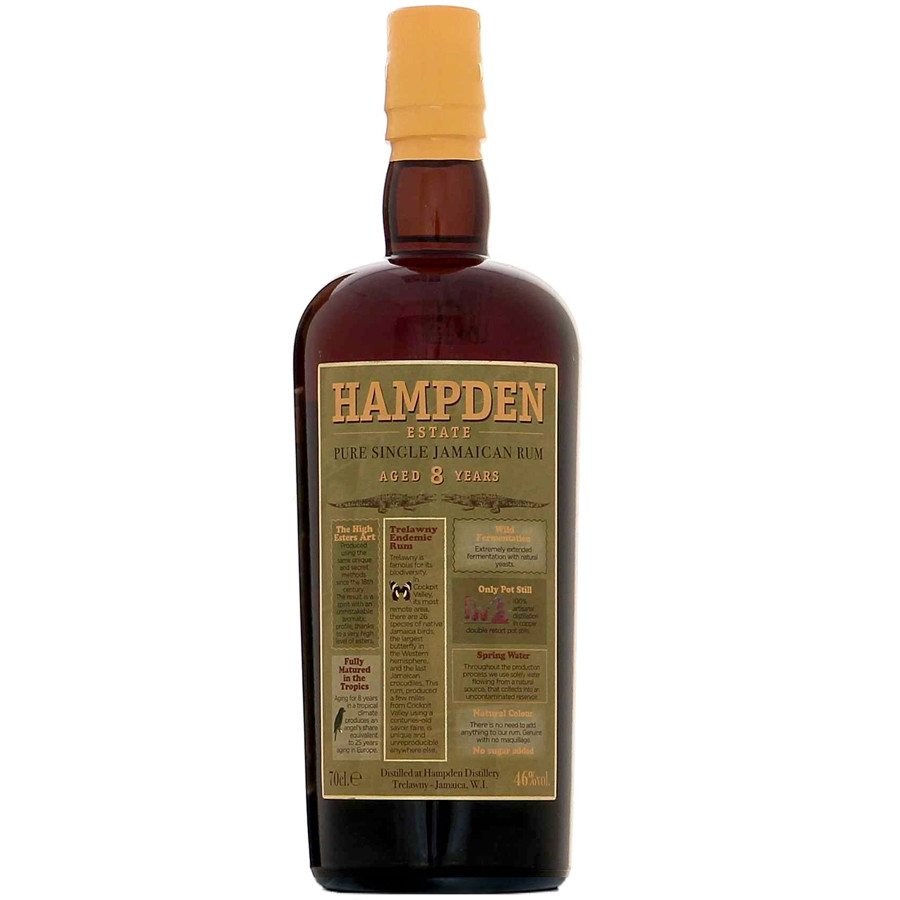 Hampden 8 ans (Jamaïcan Dark Rum) 70cl  