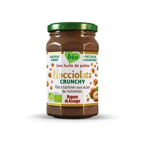 Nocciolata crunchy pates à tartiner bio 