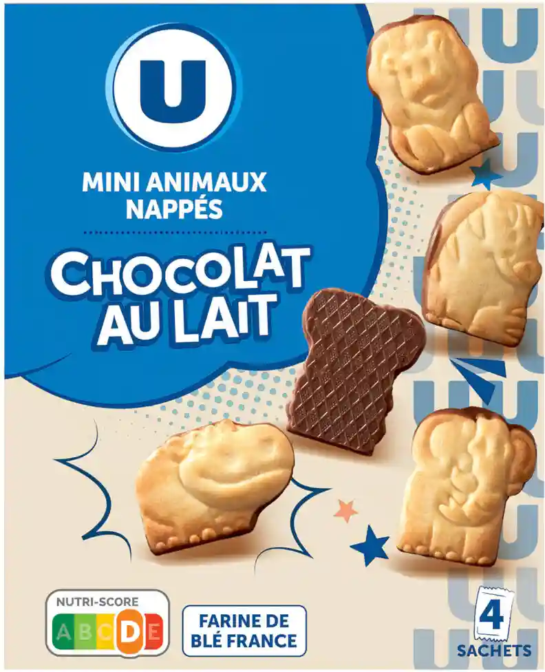 Mini animaux au chocolat au lait U