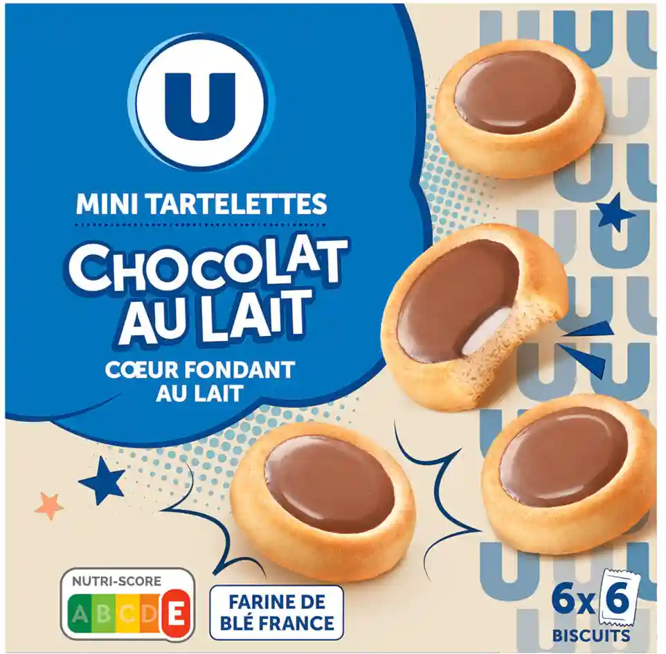 Mini tartelettes au chocolat au lait U