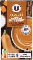 Cream of butternut squash soup with coconut milk & turmeric U