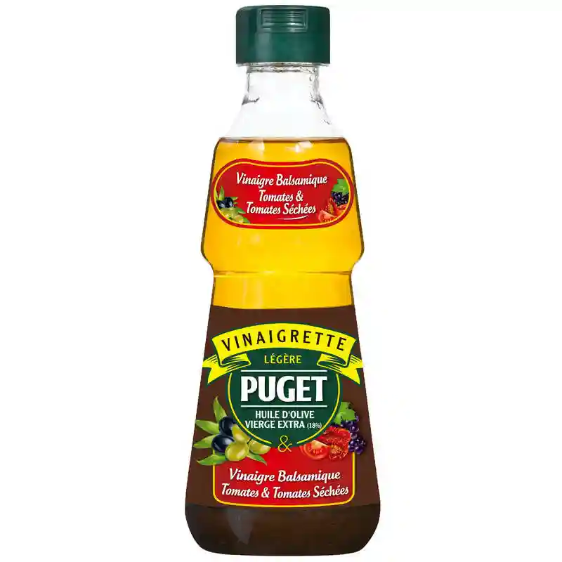 Puget light vinaigrette with olive oil, balsamic vinegar, tomatoes and sun-dried tomatoes 